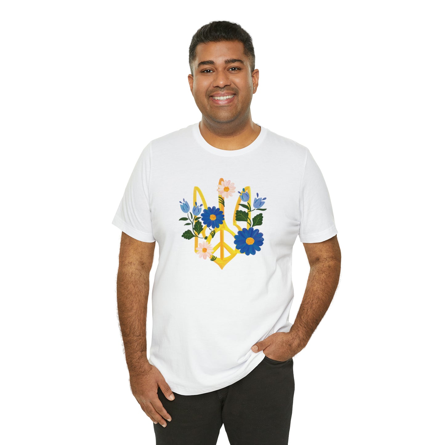 Floral Tryzub Unisex T-Shirt