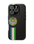 UZB Coat of Arms Flag Stripes Phone Case