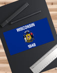 Wisconsin Flag Bumper Stickers