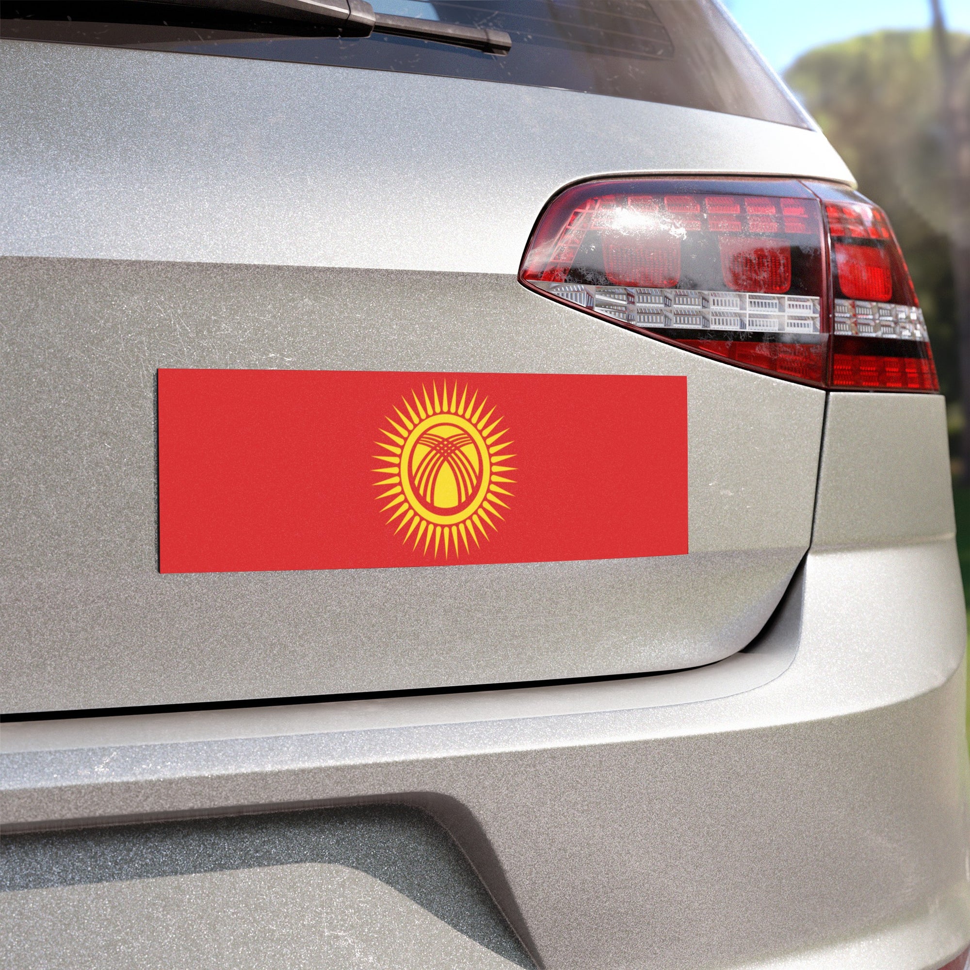 New Kyrgyzstan Flag Car Magnet