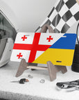 Georgian Ukrainian Flag Vanity Plate