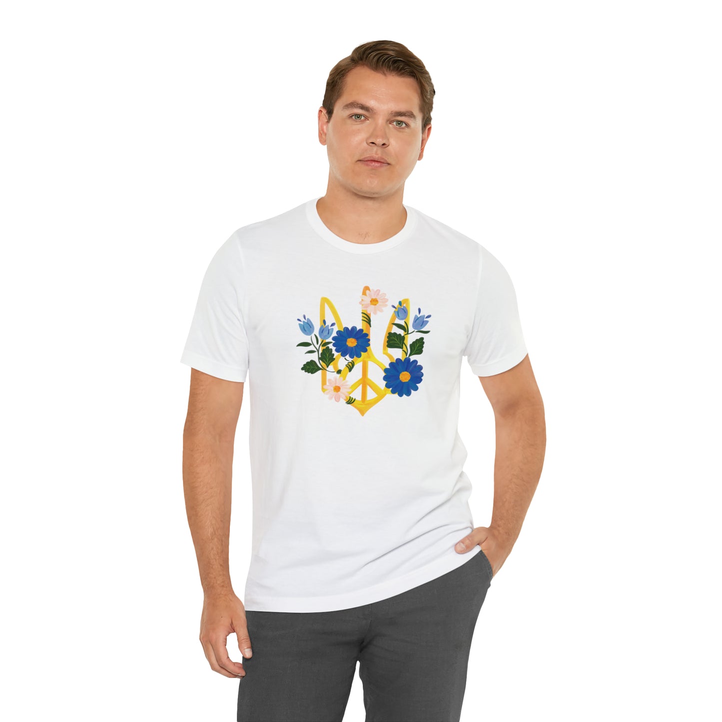 Floral Tryzub Unisex T-Shirt