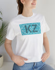KZ Front and Kazakh Back Unisex Jersey Short Sleeve Tee