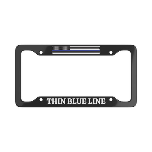 Thin Blue Line, US Law Enforcement Appreciation License Plate Frame
