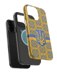 Ukraine Flag Emblem MagSafe Tough Cases