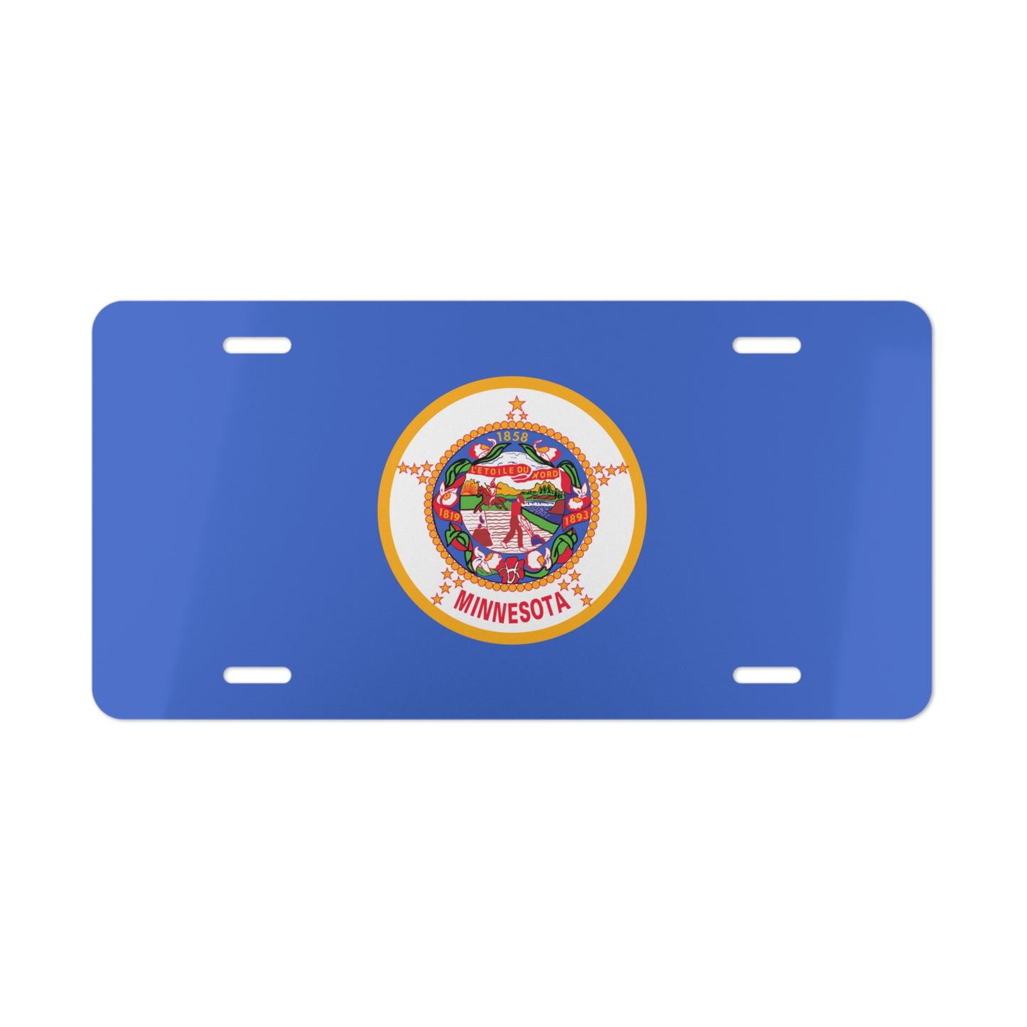 Minnesota State Flag, USA Vanity Plate