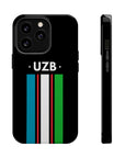 UZB Flag Stripes Phone Case