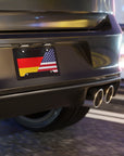Germany USA Flag Vanity Plate