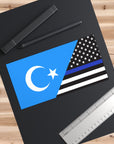 Uyghurs Support US Police Flag Bumper Stickers