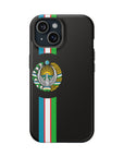 UZB Coat of Arms Flag Stripes Phone Case