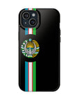 UZB Coat of Arms Flag Stripes Phone Case