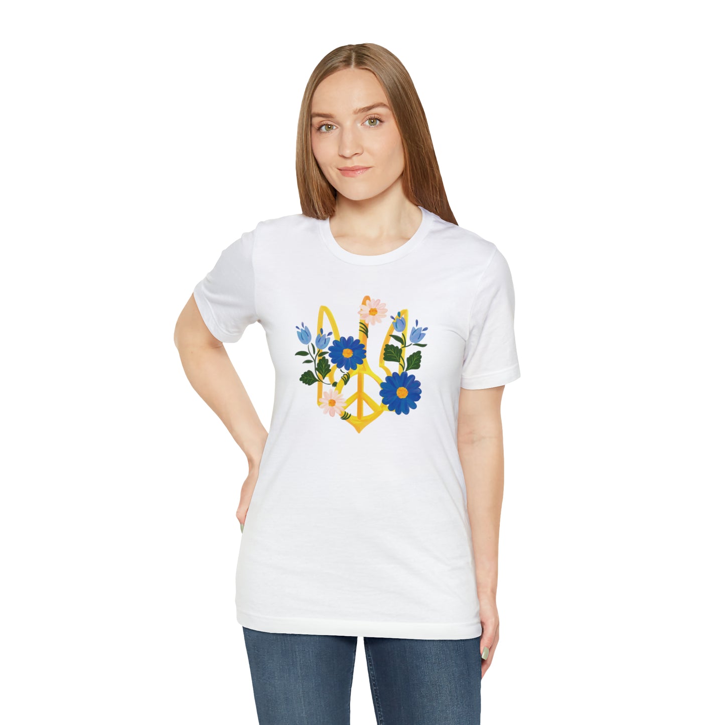 Floral Tryzub Unisex T-Shirt