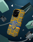 Ukraine Flag Emblem MagSafe Tough Cases