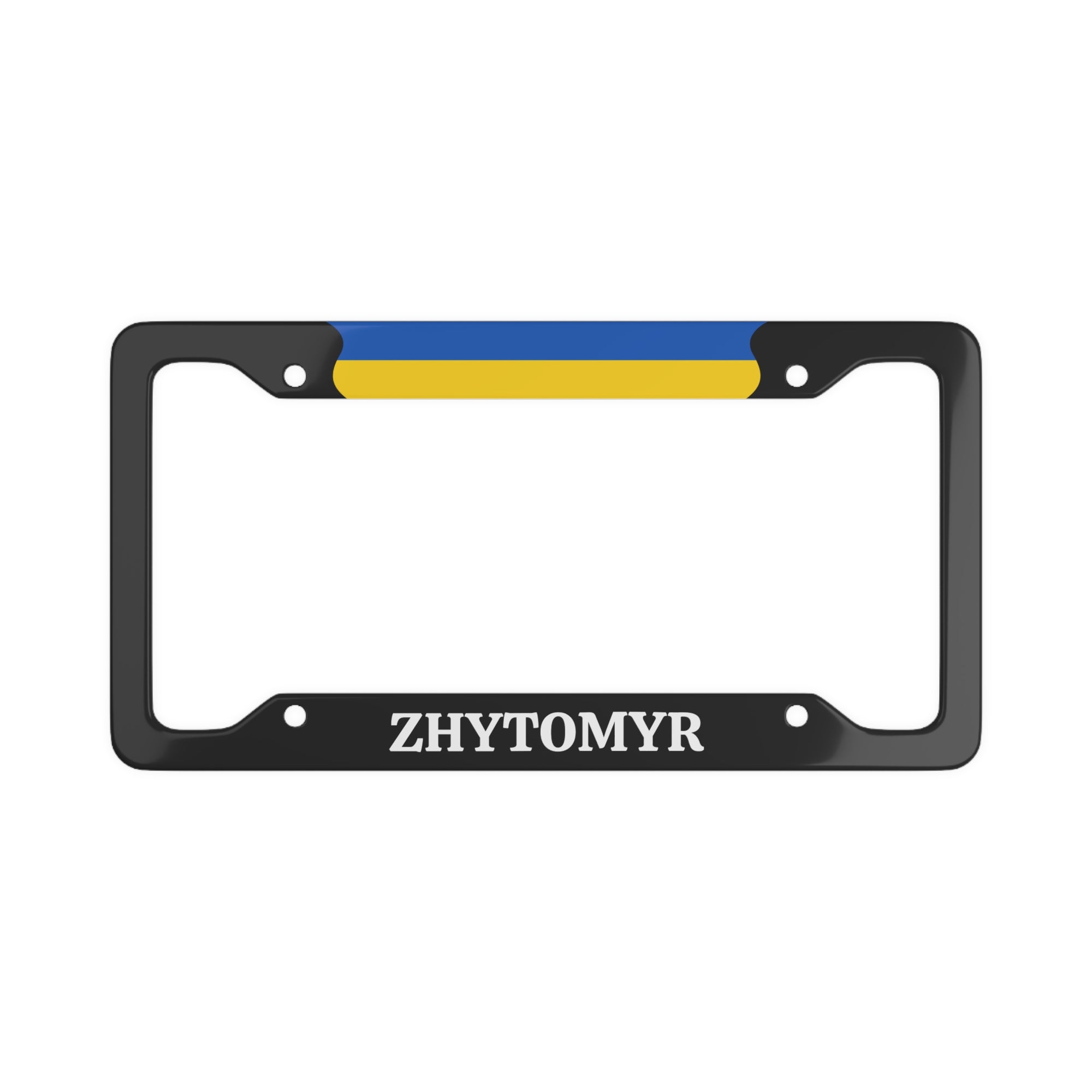 ZHYTOMYR with flag License Plate Frame