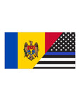 Moldovans Support US Police Flag Bumper Stickers
