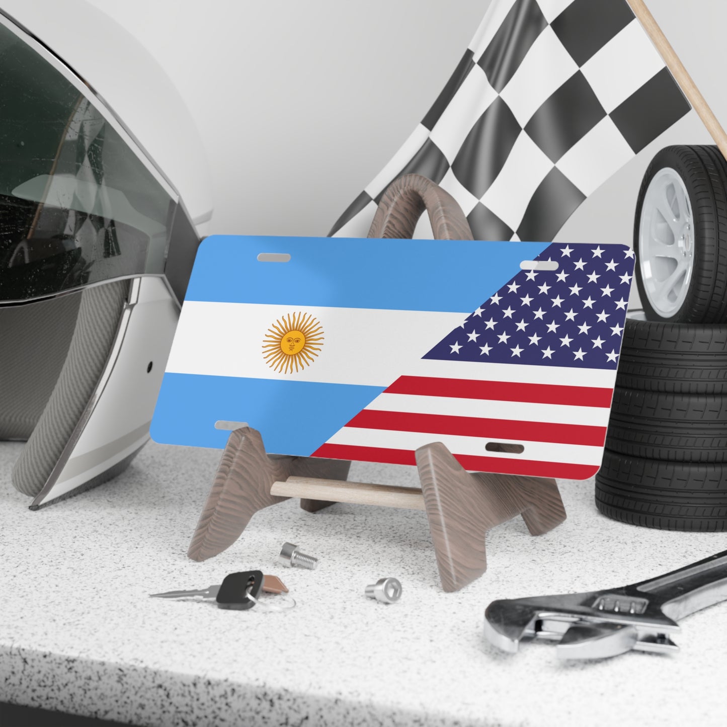 Argentina/USA Vanity Plate