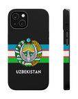 Uzbekistan Flag with Coat of Arms Phone Case