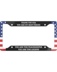 Thank you USA You are my best friend License Plate Frame