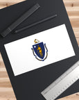 Massachusetts Flag Bumper Stickers