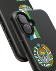 UZB Coat of Arms Flag Stripes Phone Case
