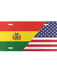 Bolivia USA Flag Vanity Plate