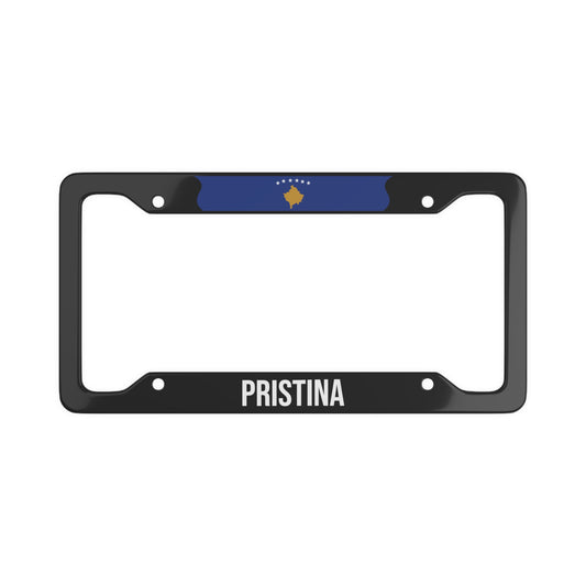 Pristina Kosovo Flag Car Frame