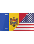Moldova USA Flag Vanity Plate