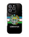 Uzbekistan Flag with Coat of Arms Phone Case