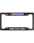 Proud to be Latino Cuba Car Plate Frame