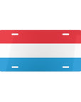 Luxembourg Flag Vanity Plate