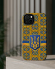 Ukraine Flag Emblem MagSafe Tough Cases