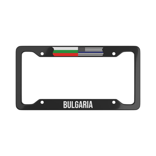 Bulgaria Thin Blue Line Flag Car Frame