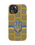 Ukraine Flag Emblem MagSafe Tough Cases