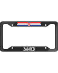 Zagreb Croatia Flag Car License Plate Frame