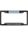 Peace for Ukraine No War Flag RU License Plate Frame