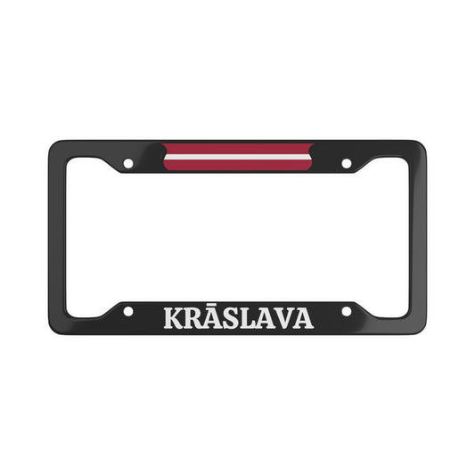 KRĀSLAVA, Latvia License Plate Frame