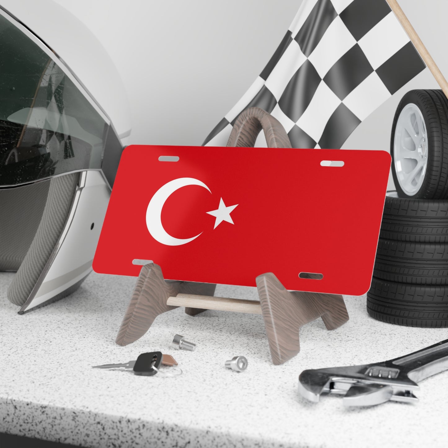 Turkey Flag Vanity Plate