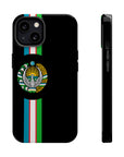 UZB Coat of Arms Flag Stripes Phone Case