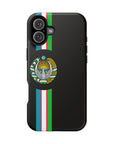 UZB Coat of Arms Flag Stripes Phone Case