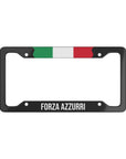 Forza Azzurri Italian Flag Car License Plate Frame