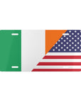 Ireland American Flag Vanity Plate
