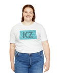 KZ Front and Kazakh Back Unisex Jersey Short Sleeve Tee