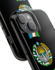 UZB Coat of Arms Flag Stripes Phone Case