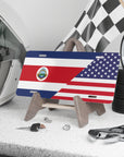 Costa Rica USA Flag Vanity Plate