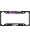 Serbia Thin Blue Line Flag Car License Plate Frame