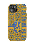 Ukraine Flag Emblem MagSafe Tough Cases