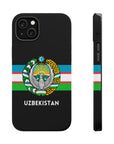 Uzbekistan Flag with Coat of Arms Phone Case