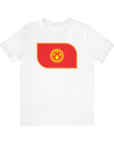 Emblem Kyrgyzstan Flag Unisex Jersey Short Sleeve Tee