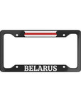 BLR white red white License Plate Frame