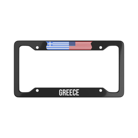 Greece American Flag Car Frame